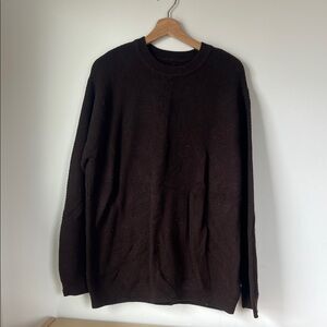 GAP Men's Brown Crewneck Knit Sweater
